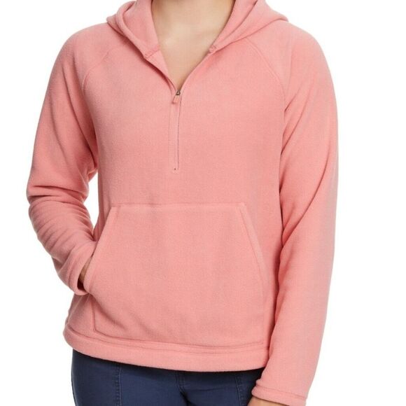 Bass Outdoor Women’s half zip hoodie in mauve glow - Picture 1 of 1